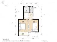 集虹苑2室1厅1卫56.4㎡户型图