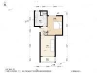 幕府三村1室1厅1卫52.8㎡户型图