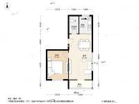 五福巷1室1厅1卫59㎡户型图