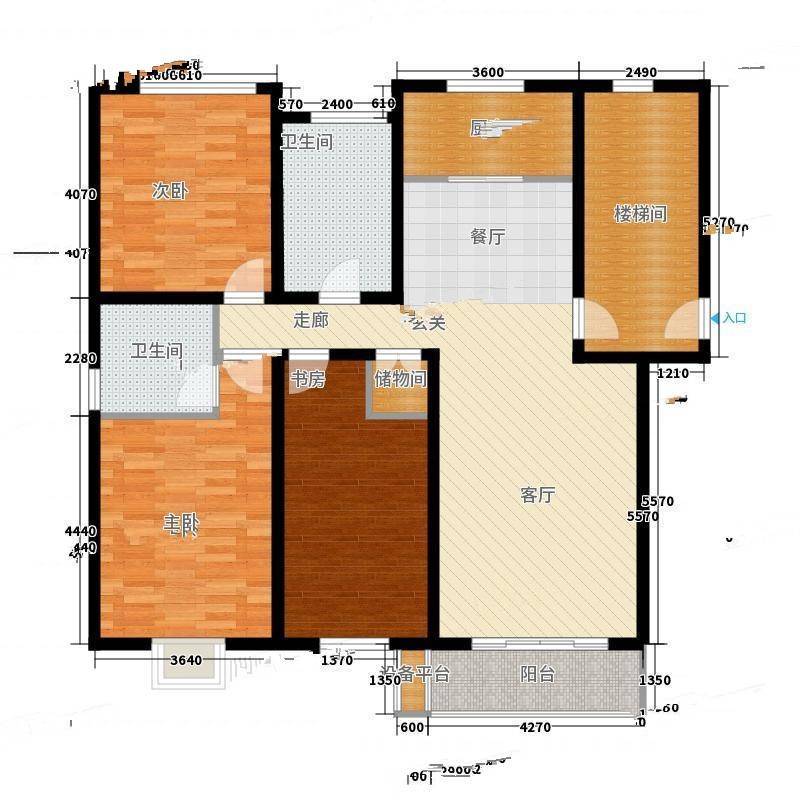 南京碧水湾西园3室0厅0卫122㎡户型图