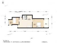 兴贤佳园2室1厅1卫55.8㎡户型图