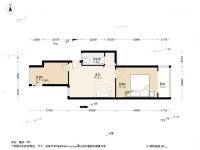 兴贤佳园2室1厅1卫56㎡户型图