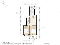 兴贤佳园2室1厅1卫70.3㎡户型图