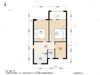 进香河33号3室1厅1卫64.4㎡户型图