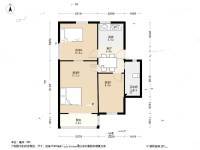 进香河33号3室1厅1卫69.5㎡户型图