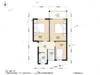 进香河33号3室1厅1卫64.4㎡户型图