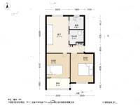 北苑二村2室1厅1卫63.1㎡户型图