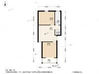 月苑一村2室1厅1卫58.5㎡户型图