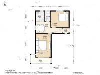 锁金村4号2室1厅1卫63.6㎡户型图