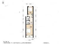 锁金村4号2室1厅1卫57.4㎡户型图