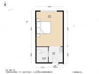 盛世公馆1室0厅1卫46㎡户型图