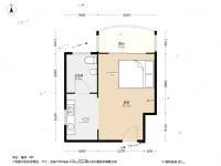 名仕嘉园1室0厅1卫36.6㎡户型图