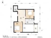 棉鞋营3室1厅1卫78.5㎡户型图