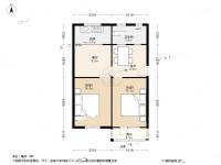 五老村2室2厅1卫69.3㎡户型图