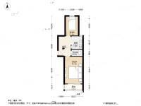 东白菜园2室1厅1卫47.9㎡户型图
