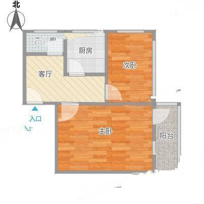 陶李王巷小区2室0厅0卫43㎡户型图