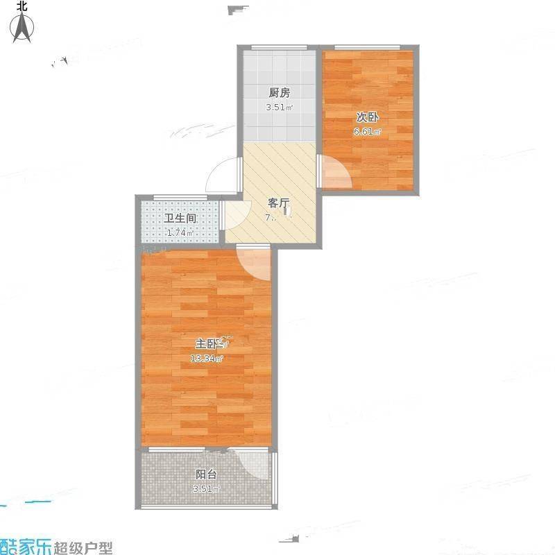 陶李王巷小区2室0厅0卫45㎡户型图