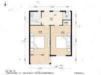 上海路2室1厅1卫59.7㎡户型图