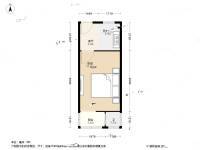 上海路1室1厅1卫32㎡户型图