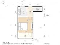 上海路1室0厅1卫28.3㎡户型图