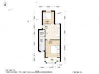 话园2室1厅1卫62.4㎡户型图