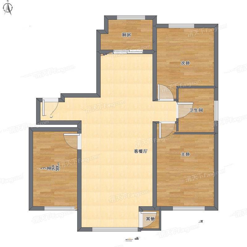 颐和香榭2室2厅0卫113㎡户型图