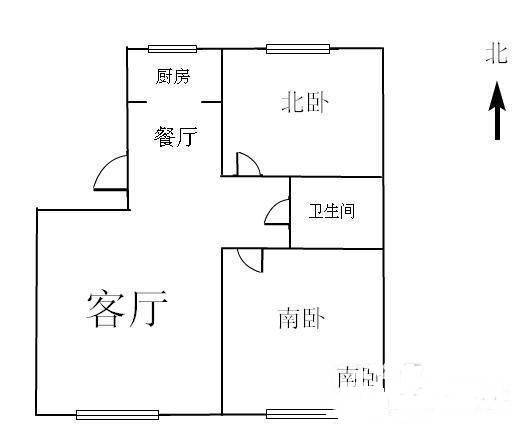 名城国际1室1厅1卫108㎡户型图