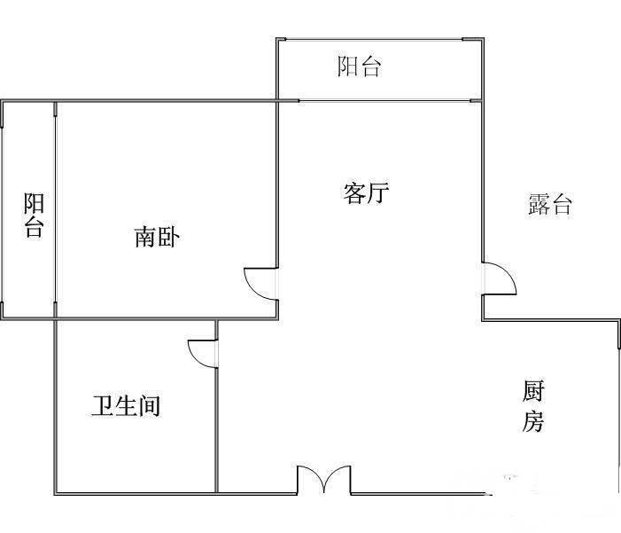 名城国际1室1厅1卫108㎡户型图