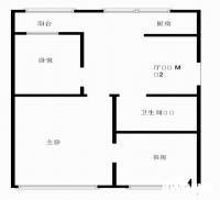 北京街3室1厅1卫75㎡户型图