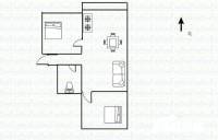 新新园2室1厅1卫70㎡户型图