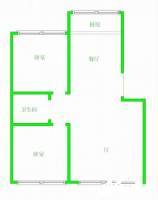 金源北里2室1厅1卫85㎡户型图