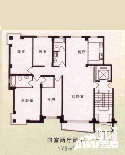 光伸绿洲半岛三期4室2厅2卫175㎡户型图