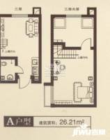 地中海之星1室1厅1卫26.2㎡户型图