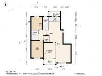 万达华府3室1厅2卫143.6㎡户型图