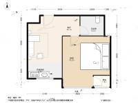 颐和香榭1室1厅1卫58.6㎡户型图
