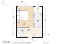 颐和香榭1室1厅1卫45.9㎡户型图