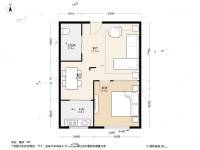 龙畔锦城1室1厅1卫67.4㎡户型图