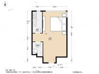 赛维利大厦1室0厅1卫44.4㎡户型图