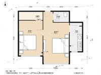 新起点公寓2室0厅1卫67.1㎡户型图