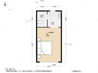 新起点公寓1室0厅1卫29.7㎡户型图