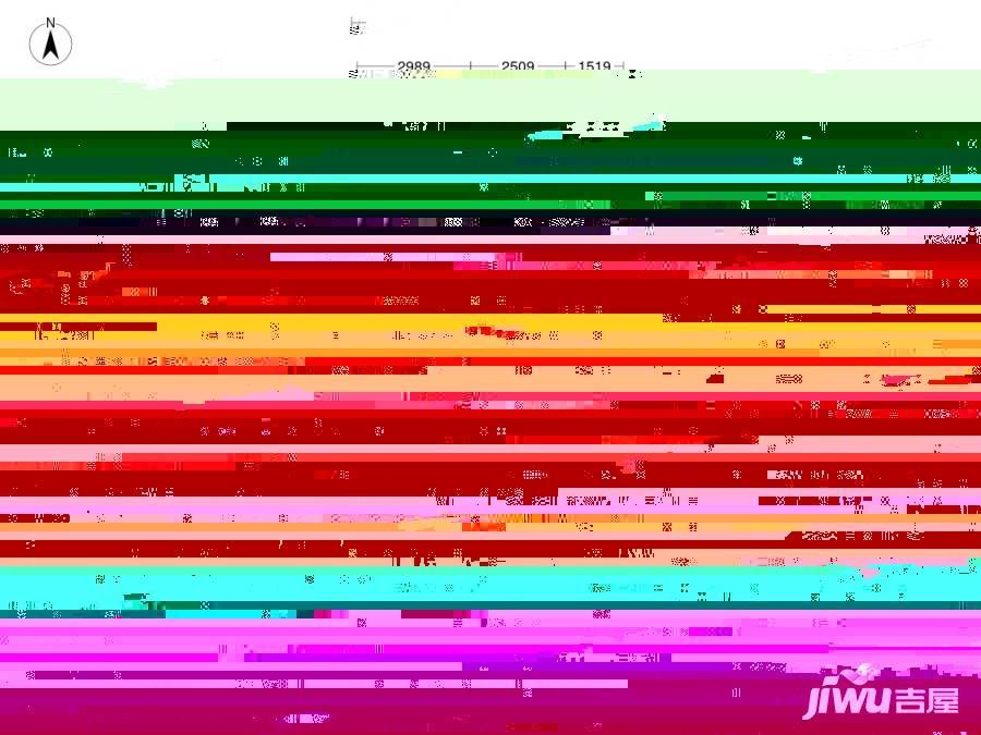 21中住宅区3室1厅1卫92.7㎡户型图