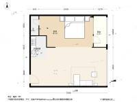 天兴罗斯福1室1厅1卫69.6㎡户型图
