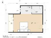 天兴罗斯福1室0厅1卫54.7㎡户型图