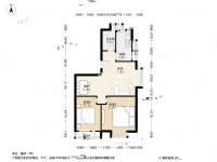 三寰芳草园2室1厅1卫92㎡户型图