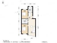 绿都园小区2室2厅1卫100㎡户型图