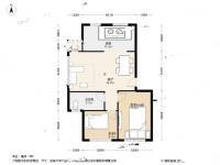 鹏辉新世纪2室1厅1卫77.3㎡户型图