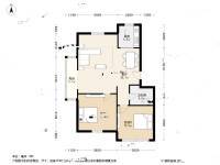 泡崖康馨园2室1厅1卫84.6㎡户型图