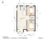 君悦晟景2室1厅1卫88.6㎡户型图