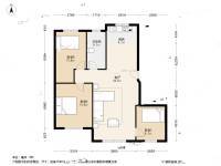 君悦晟景3室1厅1卫104㎡户型图