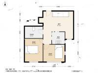 君悦晟景2室1厅1卫61.9㎡户型图